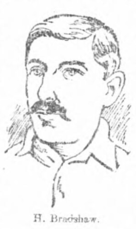 Harry Bradshaw, Everton Reserves, Northwich Victoria, Liverpool, Thames Ironworks, Tottenham Hotspur.