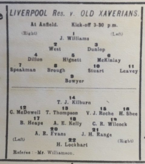 1910 LFC Res v Old Xaverians 3