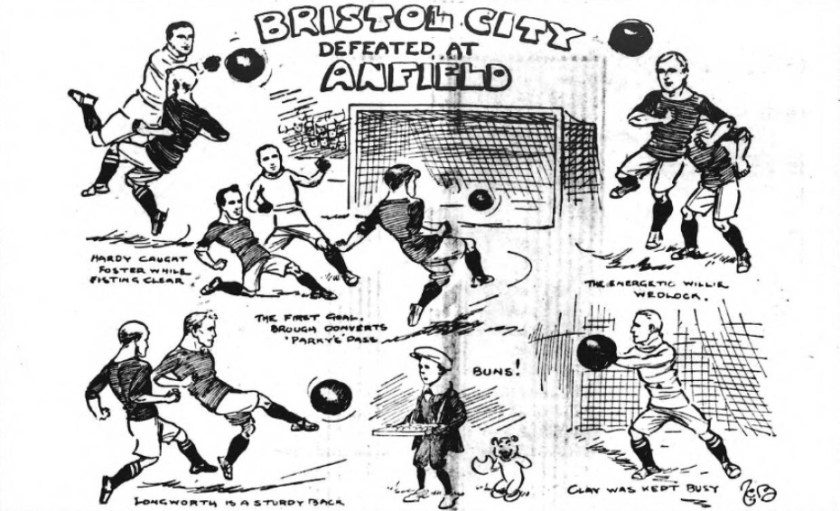 1910 LFC v Bristol City sketch