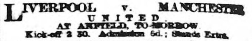 1910 LFC v MUFC ad