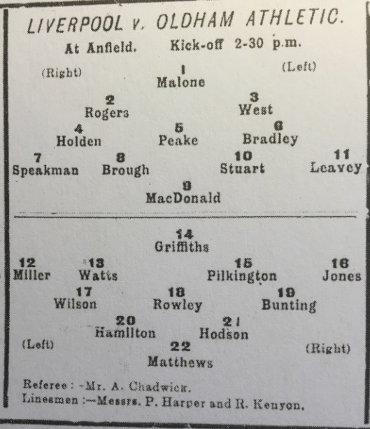 1910 LFC Res v Oldham Ath res