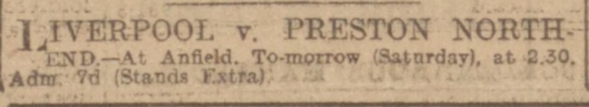 LFC v PNE Jan 1917