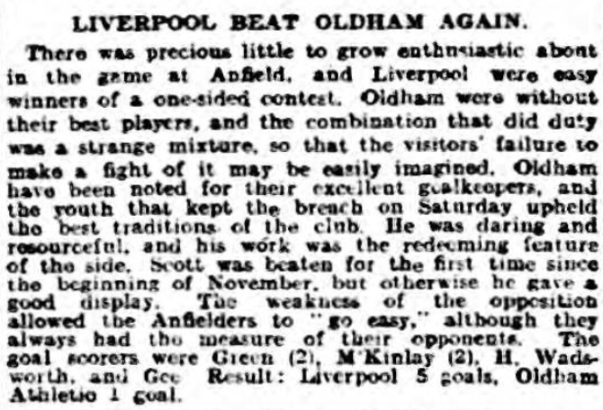 1918 LFC v Oldham