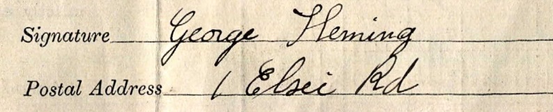 George Fleming census 1911