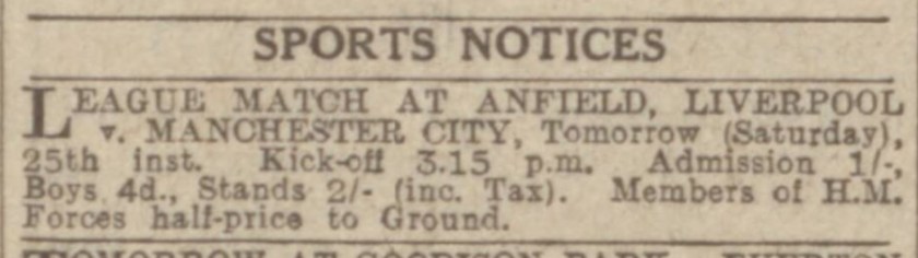 1940 LFC v MCFC May 4