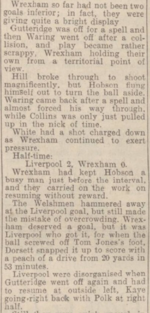 1942 LFC v Wrexham September 3