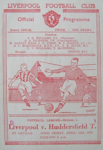 1949 LFC v Hudds 3 match programme