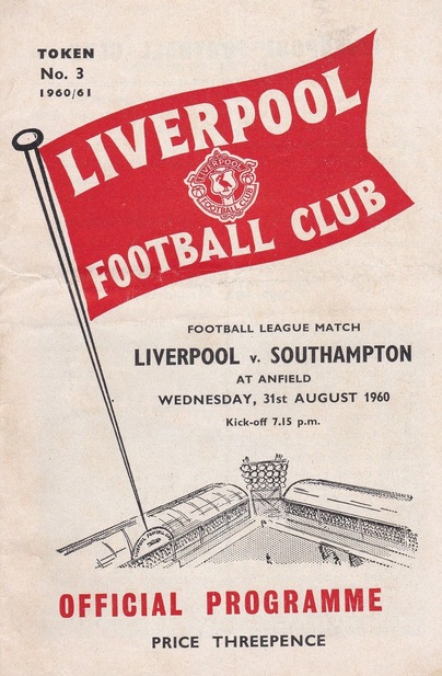 1960 LFC v Soton match programme 1
