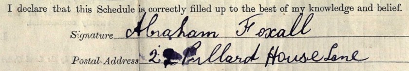 Abe Foxall signature