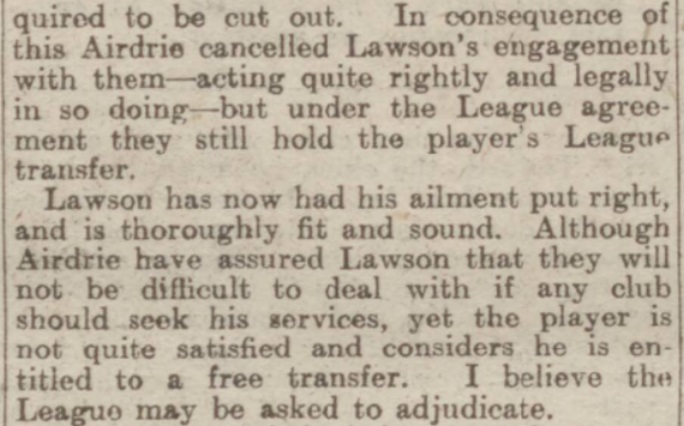 Hector Lawson Airdrie 1926 2