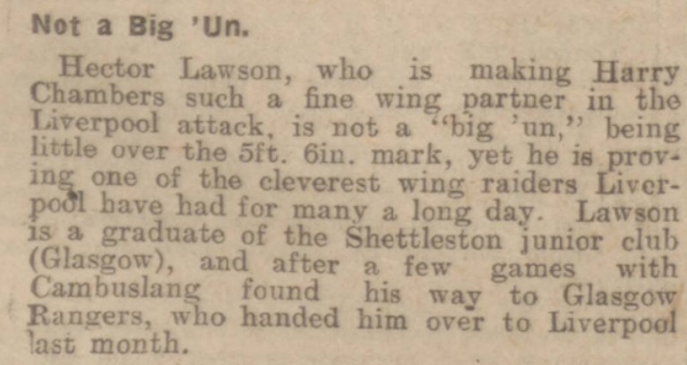Hector Lawson big un 1924