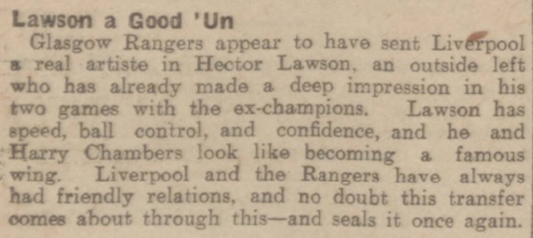 Hector Lawson good un 1924
