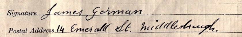 James Gorman signature