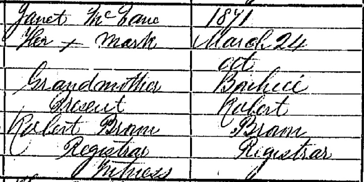 Malcolm McVean birth certificate III