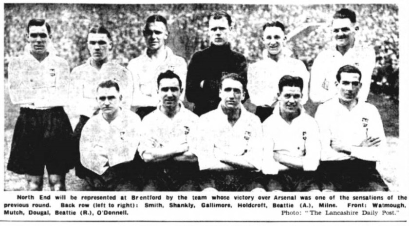 Preston North End, 1937/1938. Bil Shankly back row, number two from the left as you look at the picture.
