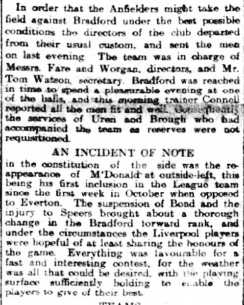 Bradford City v Liverpool