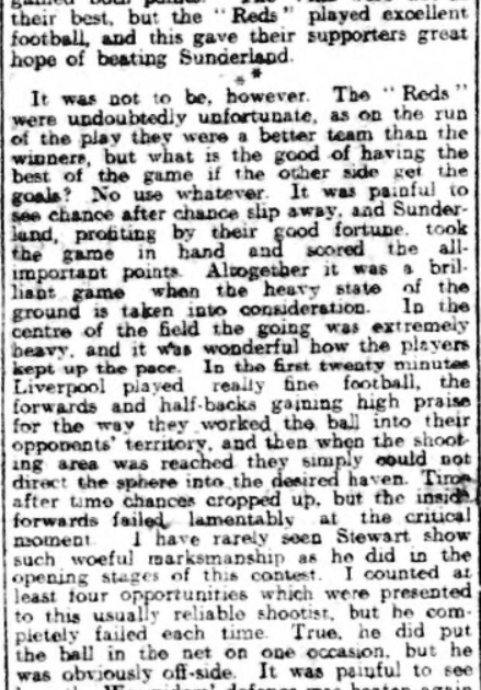 Liverpool v Sunderland, Anfield, December 1910.