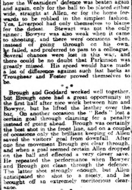 Liverpool v Sunderland, Anfield, December 1910.