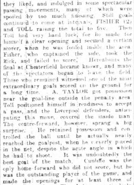 Burnley Reserves v Liverpool Reserves, 1938, Turf Moor.