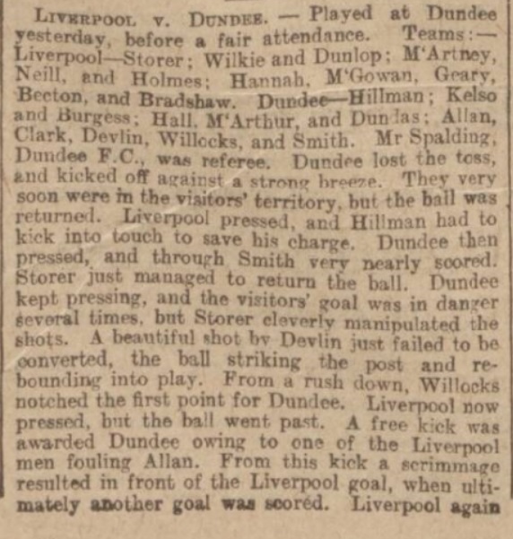 Dundee v Liverpool, 1897