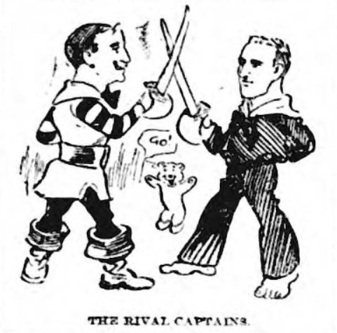 Rival captains at Ewood Park