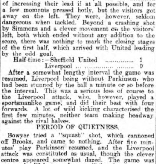 Sheffield United v Liverpool, Bramall Lane, 1910.
