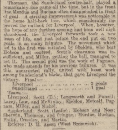 Liverpool v Sunderland, Anfield, 1915.