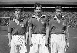 Portsmouth's James 'Jimmy' Scouler, Tim Wilfred McCoy and Jimmy Dickinson