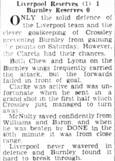 1950 Burnley Res I