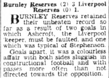 1953 Burnley Res I