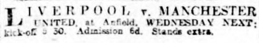 Ad Liverpool v Manchester United 1914