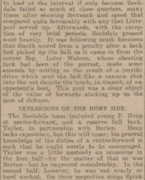 1914 Rochdale v LFC Reserves 2