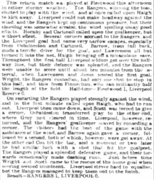 1898 Fleetwood Rangers v LFC REs