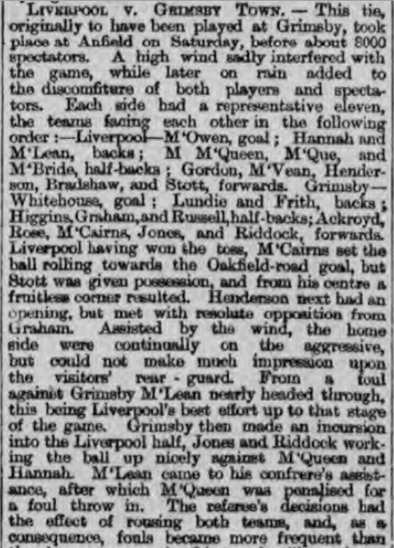 1894 LFC v Grimsby Town 1