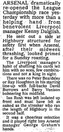 1990 Arsenal v LFC 1