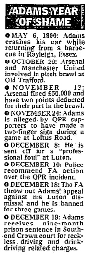 1990 Tony Adams 1