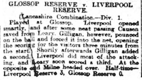 1910 Glossop Res v LFC Res