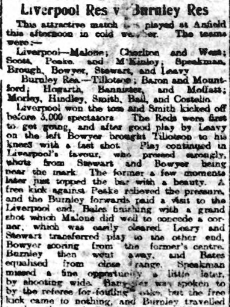1910 LFC Res v Burnley Res 1
