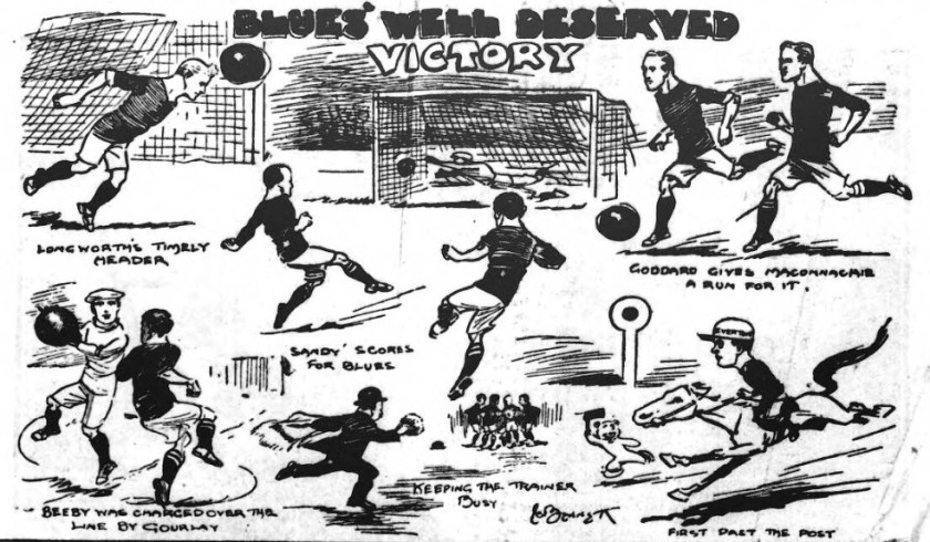1910 LFC v EFC cartoon match 1
