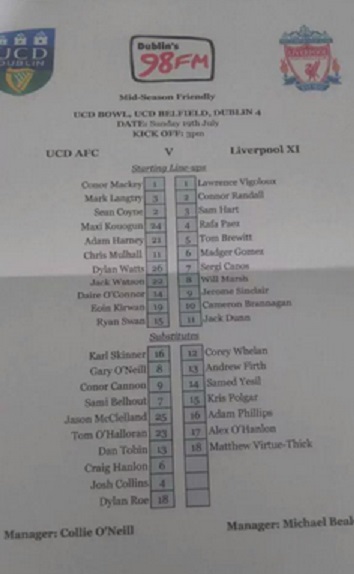 Liverpool u21 ucd