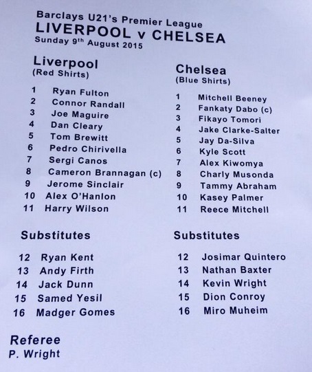 2015 LFC U21 v CFC U21