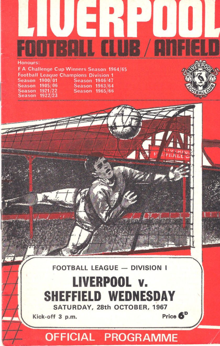 1967 LFC v SWFC Match programme