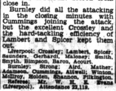 1953 Burnley friendly 7