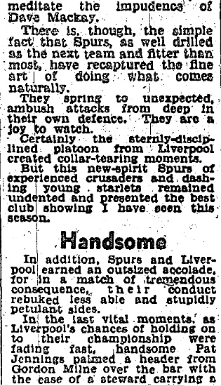 1967 Spurs v LFC D Express 1 april 2
