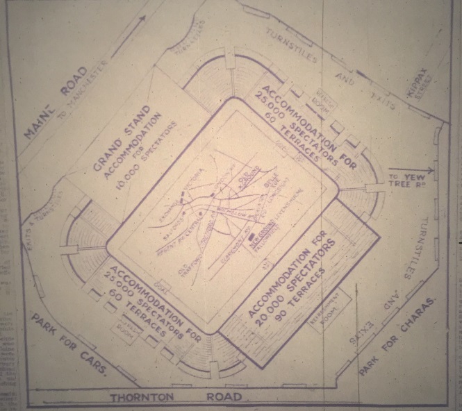 Maine Road Manchester Citys new ground 1922
