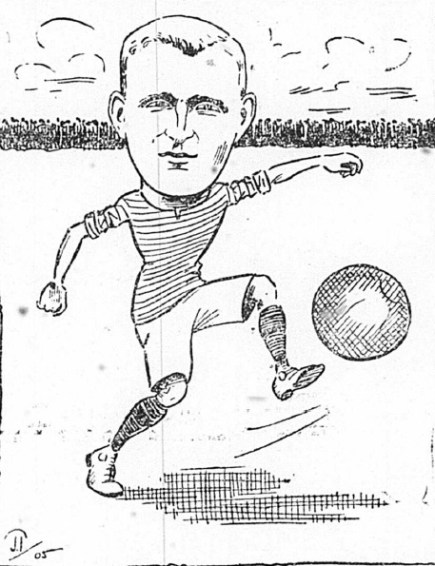 1905 Sketch Alex Raisbeck 2 September Football Echo