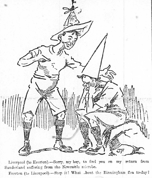 1905 Sketch Liverpool sorry to Everton 23 September Football Echo