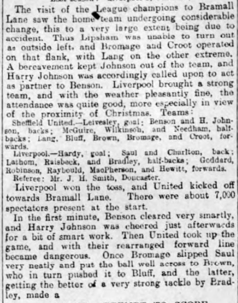 1906 Sheff Utd v LFC 1 Sheffield Evening Telegraph