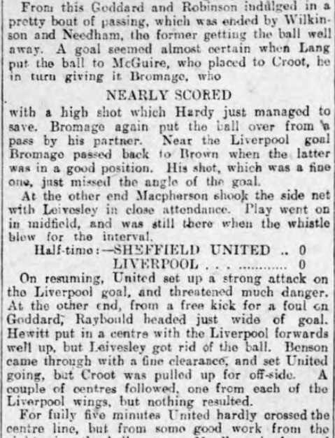 1906 Sheff Utd v LFC 4 Sheffield Evening Telegraph