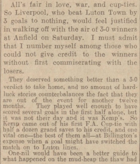 1939 LFC v Luton Town Daily Post 2